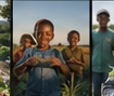 Family looking toward a shared future